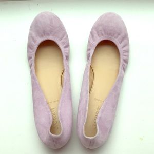Lilac J Crew ballet flats, size 9, new without box